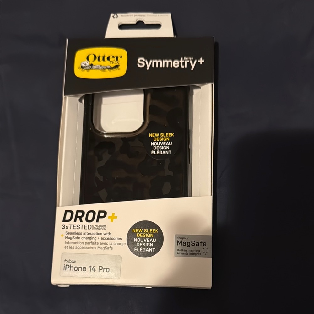 OtterBox Black Symmetry+ Case for iPhone 14 Pro